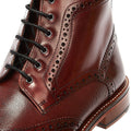Ben Sherman Alfred Brogue Botas Rojas De Cuero Para Hombre.