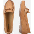 Hush Puppies Maggie Mocasines De Cuero Para Mujer En Color Beige.