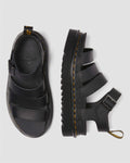 Dr. Martens Blaire Athena Sandalias De Cuero Para Mujer En Color Negro
