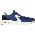 Skechers Skech-Air Court Air Wave Zapatillas De Cuero Para Mujer En Azul Marino/Multicolor