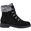 Hush Puppies Florence Botas Negras De Cuero Para Mujer.
