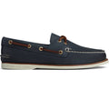 Sperry Gold Cup Authentic Original Zapatos Náuticos De Cuero Para Hombre En Azul Marino
