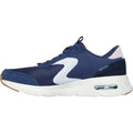 Skechers Skech-Air Court Air Wave Zapatillas De Cuero Para Mujer En Azul Marino/Multicolor