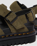 Dr. Martens Voss II Bronx Sandalias Verdes De Ante Para Mujer
