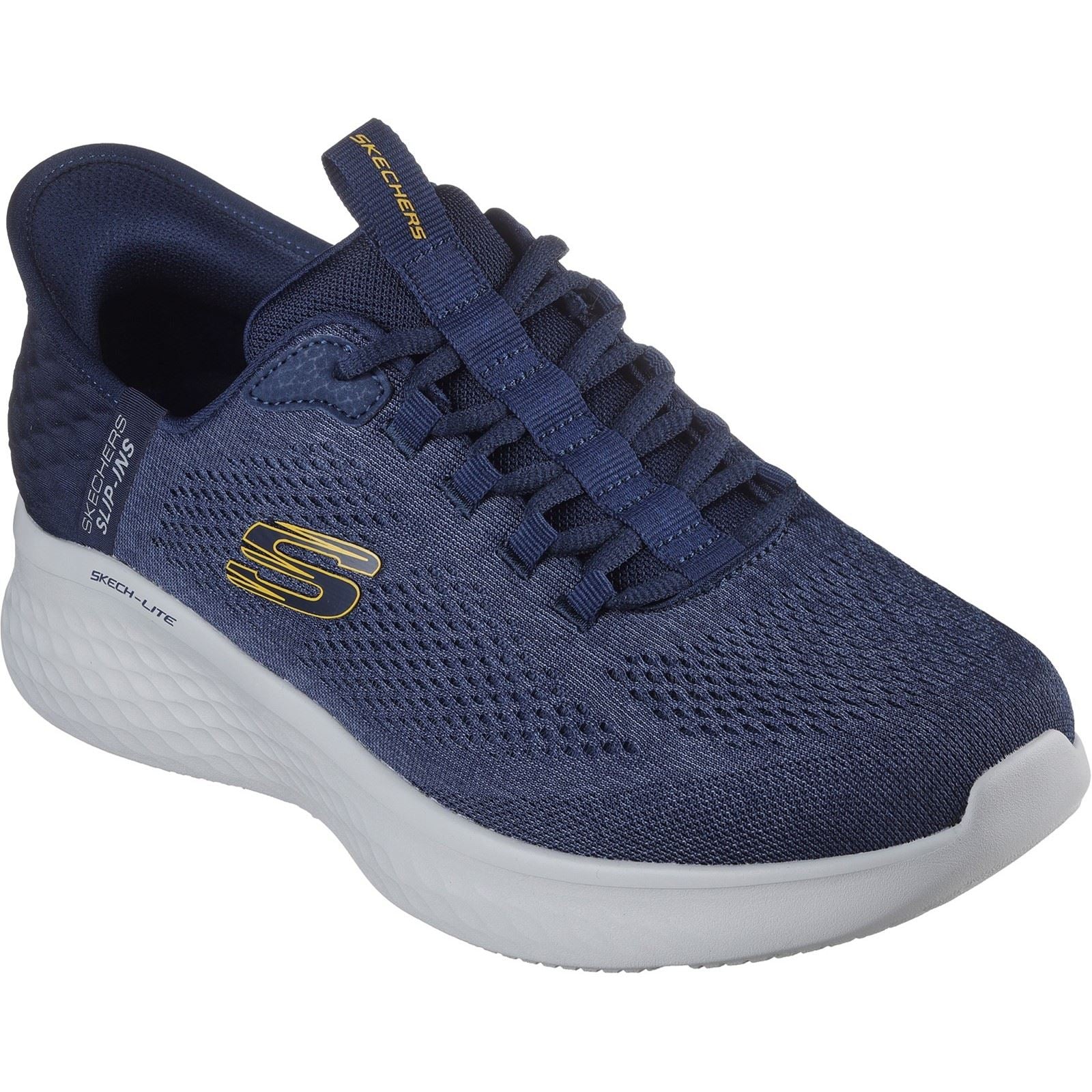Skechers Skech-Lite Pro Primebase Zapatillas De Deporte Para Hombre En Azul Marino/Amarillo