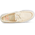 Sperry Bahama Ii Zapatos De Hombre Color Marfil Con Cordones