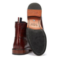 Ben Sherman Alfred Brogue Botas Rojas De Cuero Para Hombre.
