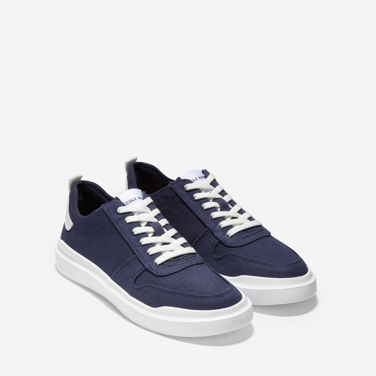Cole Haan Grandpro Rally CA Zapatillas De Lona De Mezcla De Algodón Para Mujer En Azul Marino/Blanco Óptico