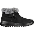 Skechers On-The-Go Joy First Glance Botas De Cuero Para Mujer En Negro/Gris.