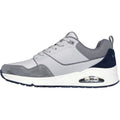 Skechers Uno Retro One Zapatillas De Cuero Gris Para Hombre