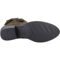 Hush Puppies Jenna Botas De Cuero Para Mujer Color Caqui