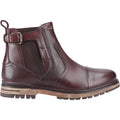 Pod Apollo Botas De Hombre Marrón Oscuro De Cuero/Textil