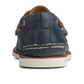 Sperry Gold Cup Authentic Original Zapatos Náuticos De Cuero Para Hombre En Azul Marino