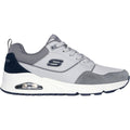 Skechers Uno Retro One Zapatillas De Cuero Gris Para Hombre