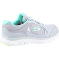 Skechers Flex Appeal 4.0 True Clarity Zapatillas De Deporte De Mujer De Piel Gris/Multicolor
