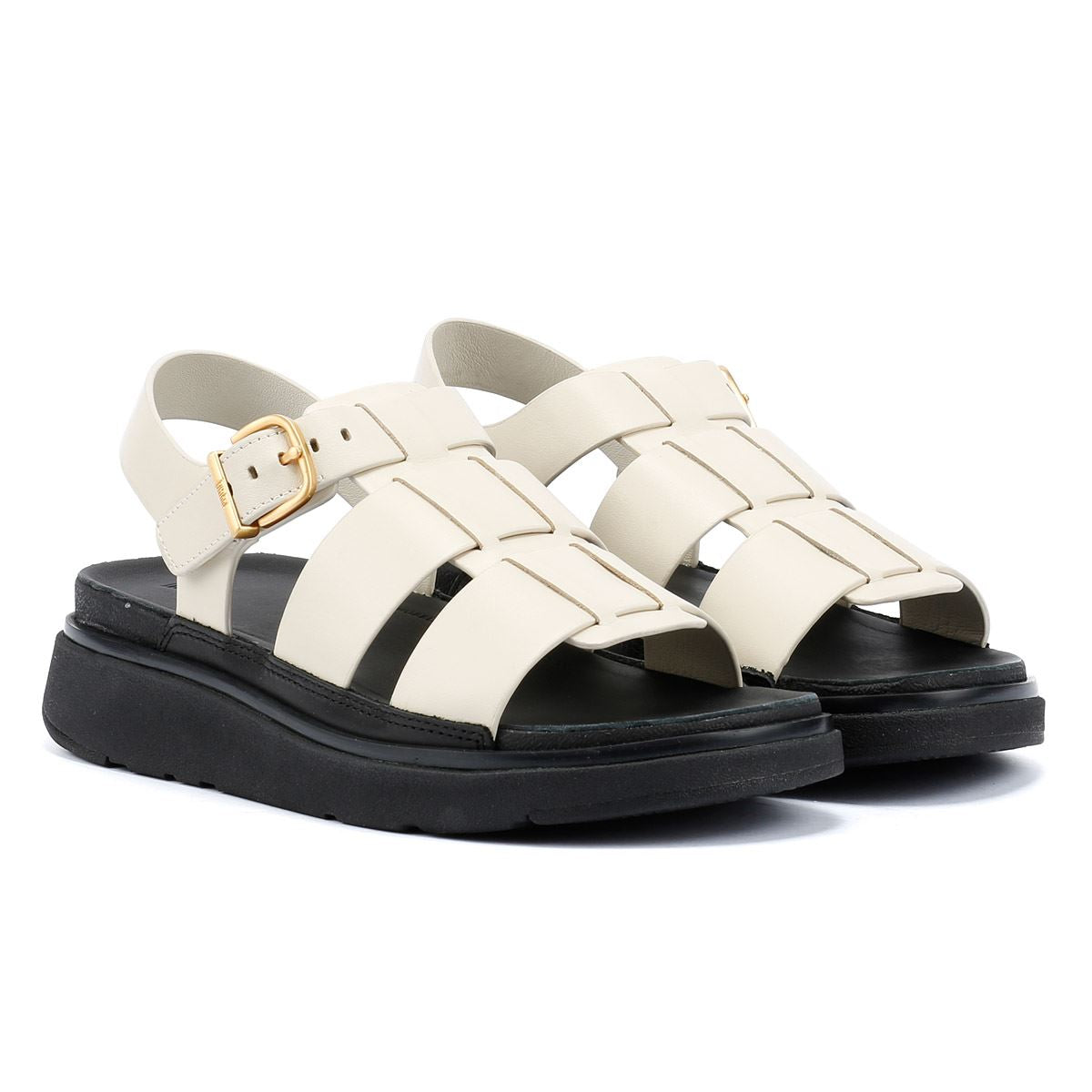 FitFlop GEN-FF Fisherman Sandalias De Mujer De Cuero En Color Beige