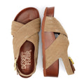 Desert Fleur Sparks Sandalias De Mujer De Ante En Color Beige