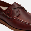 Timberland Classic 2 Eye Zapatos De Cuero Rojos Para Mujer