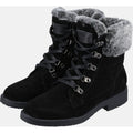 Hush Puppies Florence Botas Negras De Cuero Para Mujer.