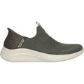 Skechers Ultra Flex 3.0 Cozy Streak Zapatillas De Tela Para Mujer En Color Oliva