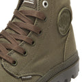 Palladium botas verdes de lona Pampa Hi Mono Chrome