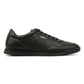 Boss Titanium Zapatillas De Cuero Para Hombre En Negro