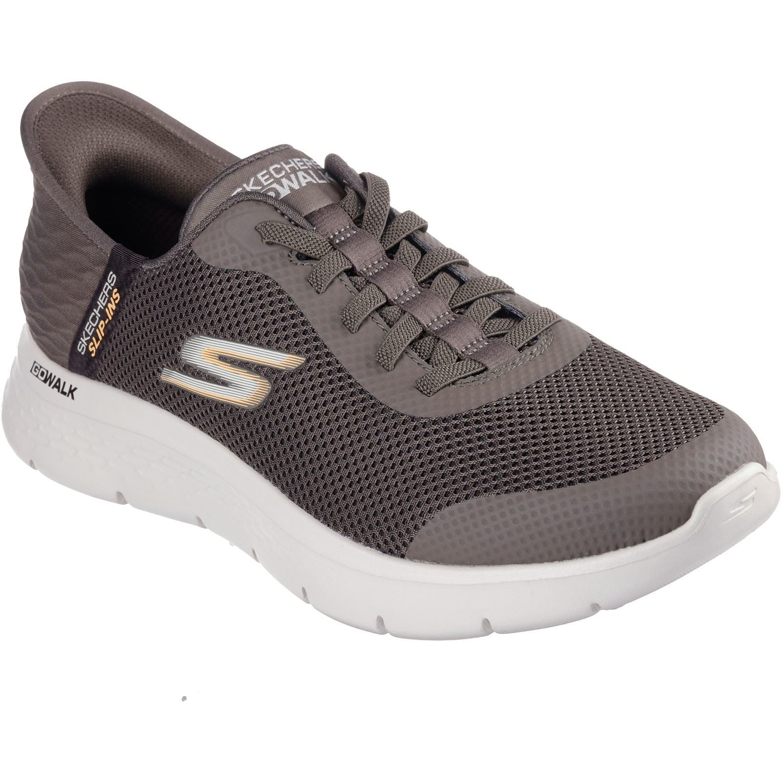 Skechers GO WALK Flex Hands Up Zapatillas De Tela Marrón Para Hombre