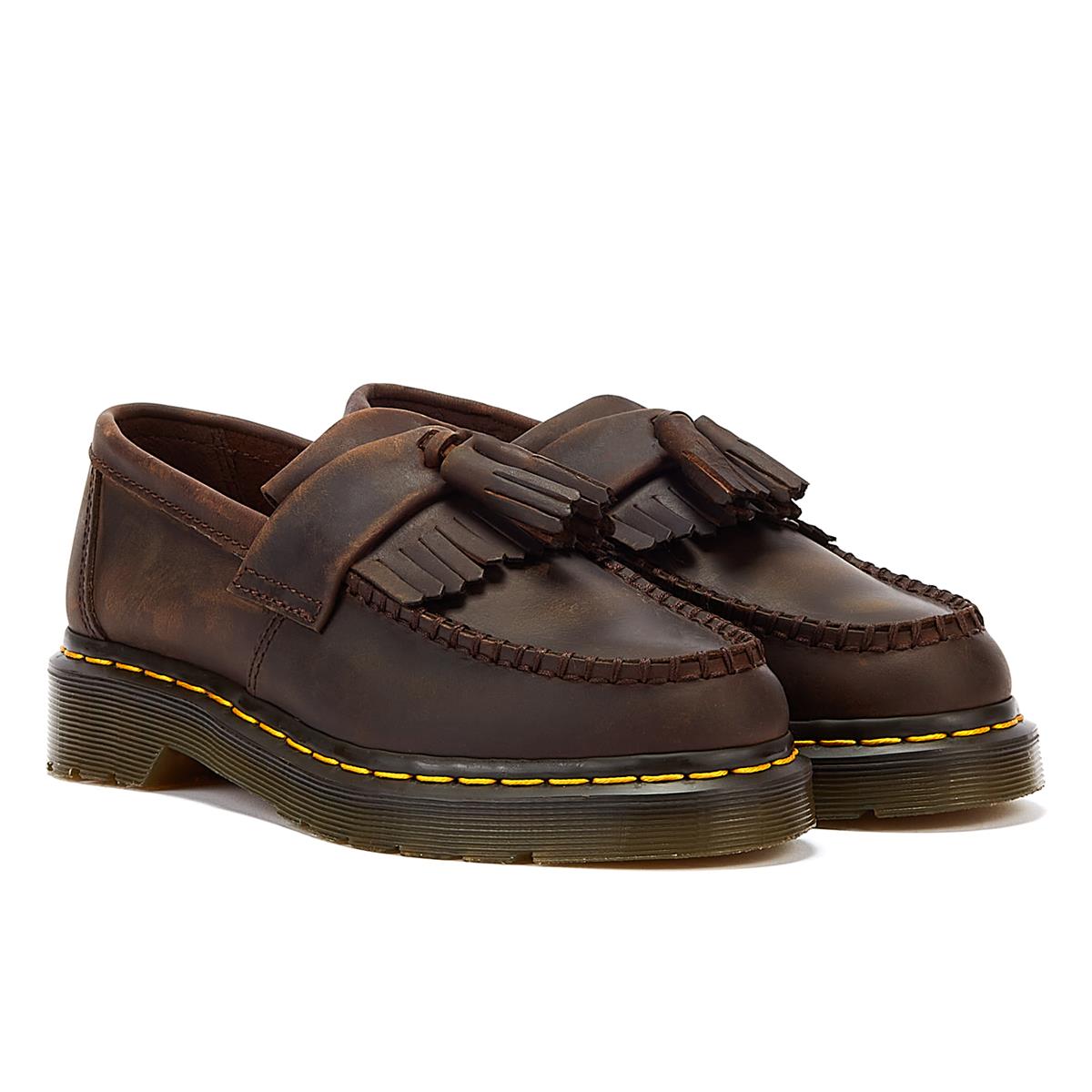 Dr. Martens Adrian Loco Caballo Marrón Zapatos Cómodos