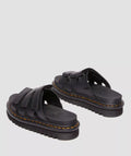 Dr. Martens Raine Athena Slides De Cuero Para Mujer En Negro