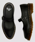 Dr. Martens Elphie Mary Jane Virginia Zapatos De Mujer De Cuero Negros