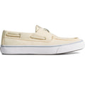 Sperry Bahama Ii Zapatos De Hombre Color Marfil Con Cordones