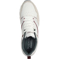 Skechers Uno Retro One Zapatillas De Cuero Para Hombre, Blancas/Grises