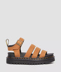 Dr. Martens Blaire Tumbled Nubuck Sandalias De Mujer Marrón De Nobuk