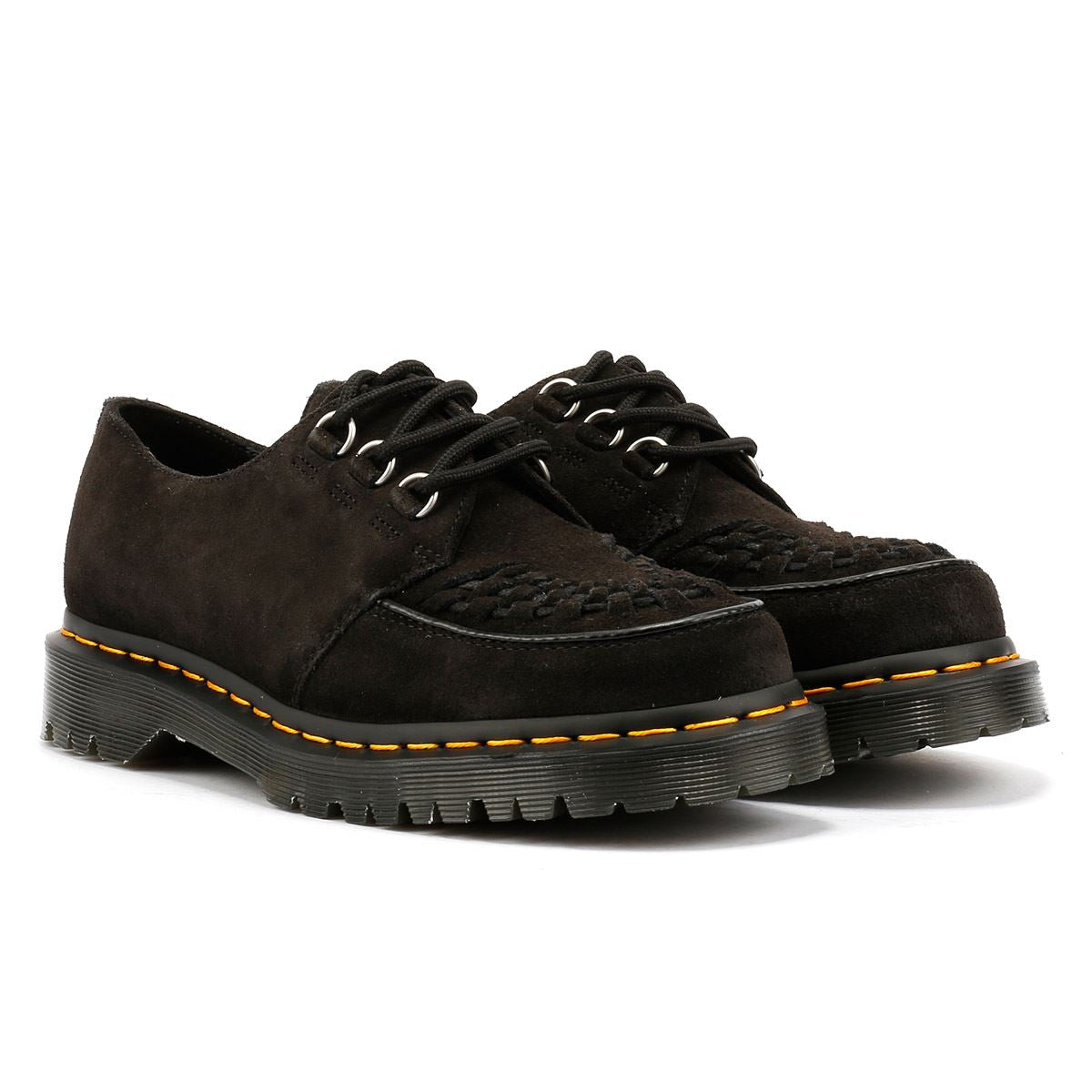 Dr. Martens Ramsey EH Zapatos Negros De Ante Cómodos