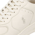 Polo Ralph Lauren Masters Court Zapatillas De Cuero Beige Para Hombre
