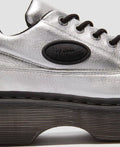 Dr. Martens Buzz 5I Tumbled Zapatos De Mujer De Cuero Plateados