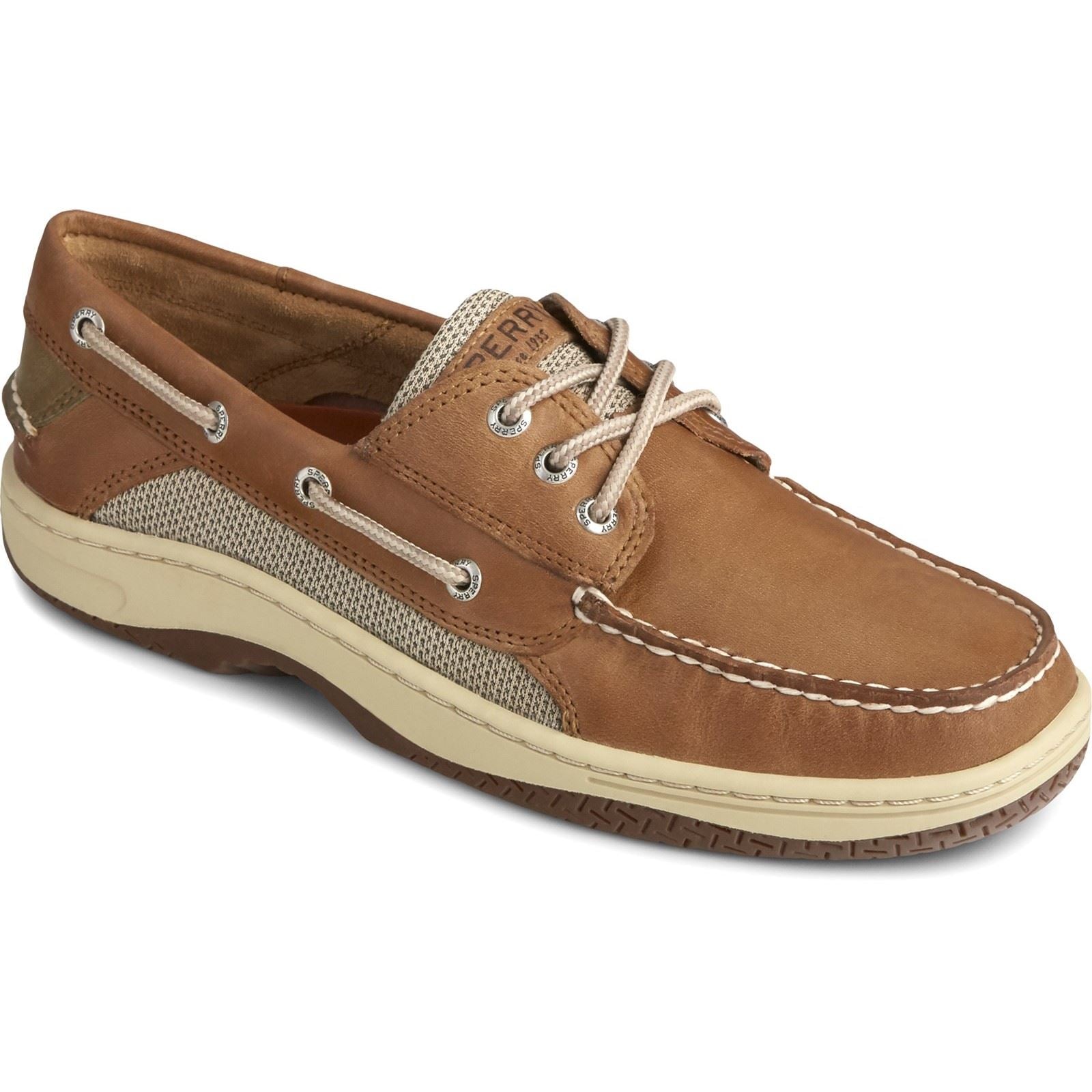 Sperry Billfish 3-Eye Zapatos Náuticos De Cuero Para Hombre En Color Marrón Oscuro.