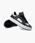Cruyff Kickturn Zapatillas De Cuero Gris Para Hombre