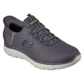Skechers Slip-ins: Summits High Range Zapatillas De Poliéster Para Hombre En Color Carbón.