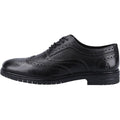 Hush Puppies Santiago Zapatos De Hombre Negros De Cuero Con Cordones.