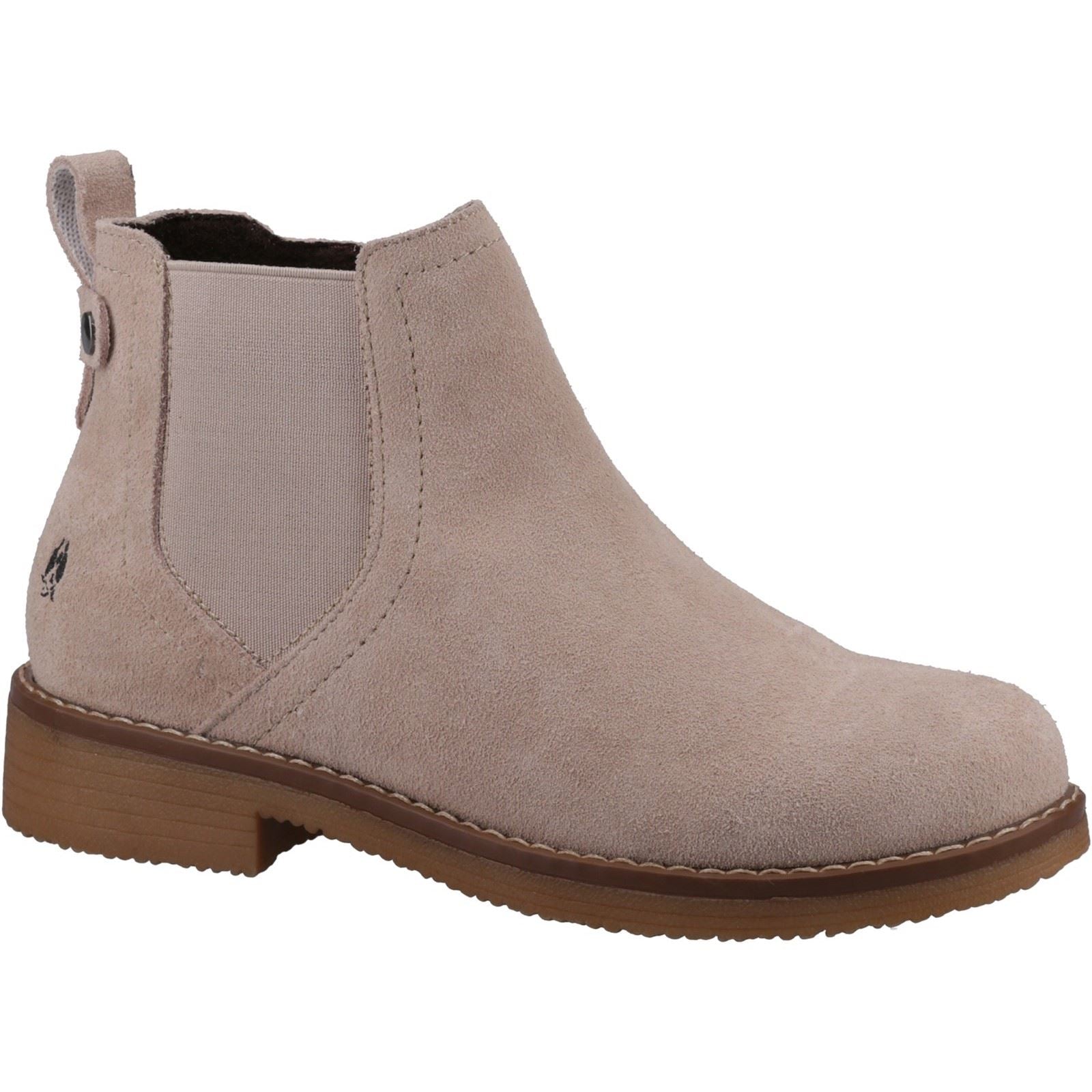 Hush Puppies Maddy Botas De Ante Para Mujer En Color Nude.