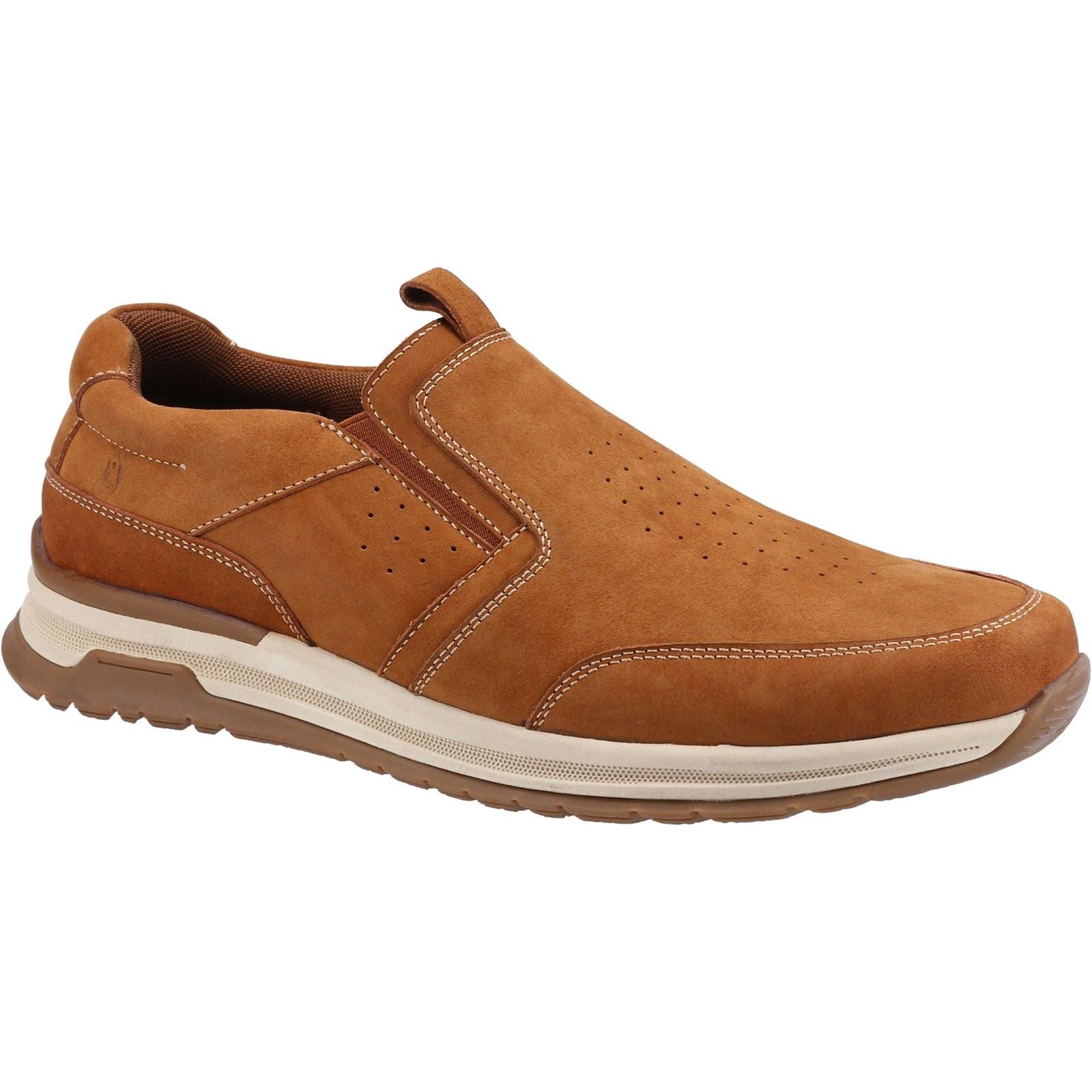 Hush Puppies Cole Mocasines De Cuero Para Hombre En Color Beige.