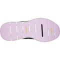 Skechers Go Walk Workout Walker Outpace Zapatillas De Mujer De Poliéster Negras/Lavanda