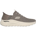 Skechers Arch Fit 2.0 Look Ahead Zapatillas De Tela Para Hombre Color Topo