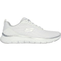 Skechers Flex Appeal 5.0 Uptake Zapatillas De Deporte Blancas/Plata Para Mujer