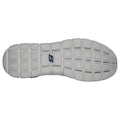 Skechers Track Knockhill Zapatillas De Cuero Para Hombre En Azul Marino/Naranja