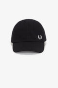 Fred Perry Pique Classic Gorras De Algodón Negro/Blanco
