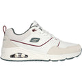 Skechers Uno Retro One Zapatillas De Cuero Para Hombre, Blancas/Grises