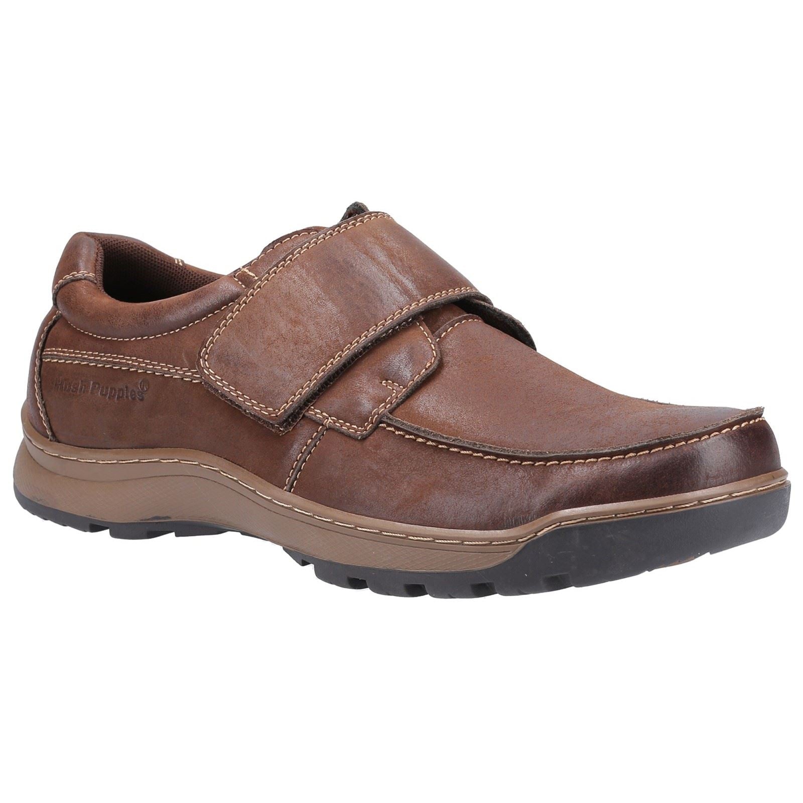 Hush Puppies Casper Mocasines De Cuero Marrón Para Hombre