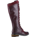 Hush Puppies Rudy Botas De Gamuza Para Mujer En Color Burdeos.